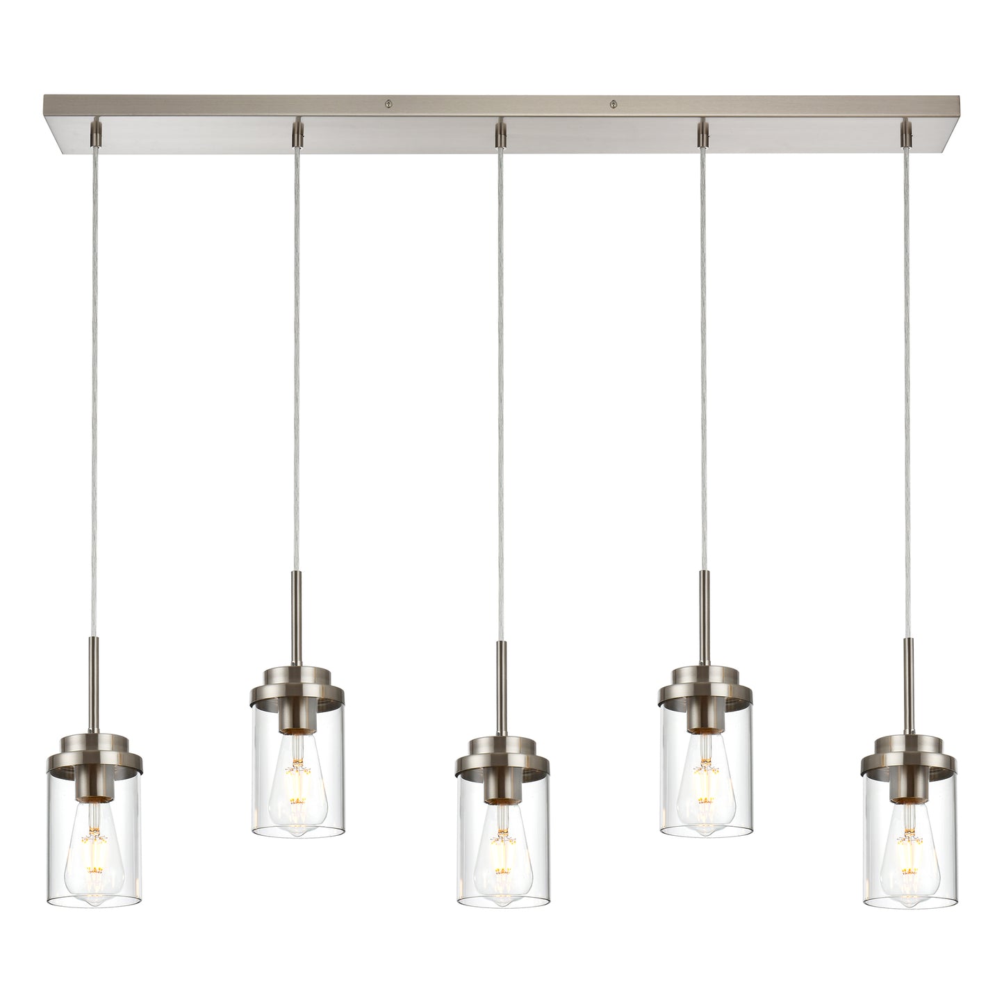 Melucee Collin Linear Kitchen Island Lighting Modern Pendant Light