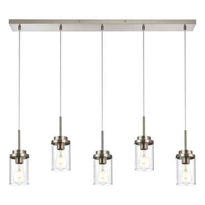 Melucee Collin Linear Kitchen Island Lighting Modern Pendant Light