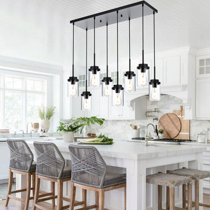 Melucee Collin Linear Kitchen Island Lighting Modern Pendant Light