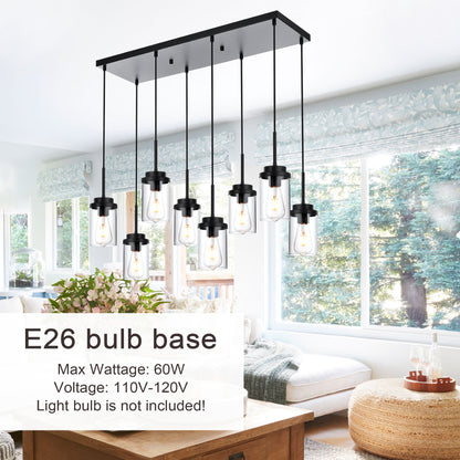 Melucee Collin Linear Kitchen Island Lighting Modern Pendant Light