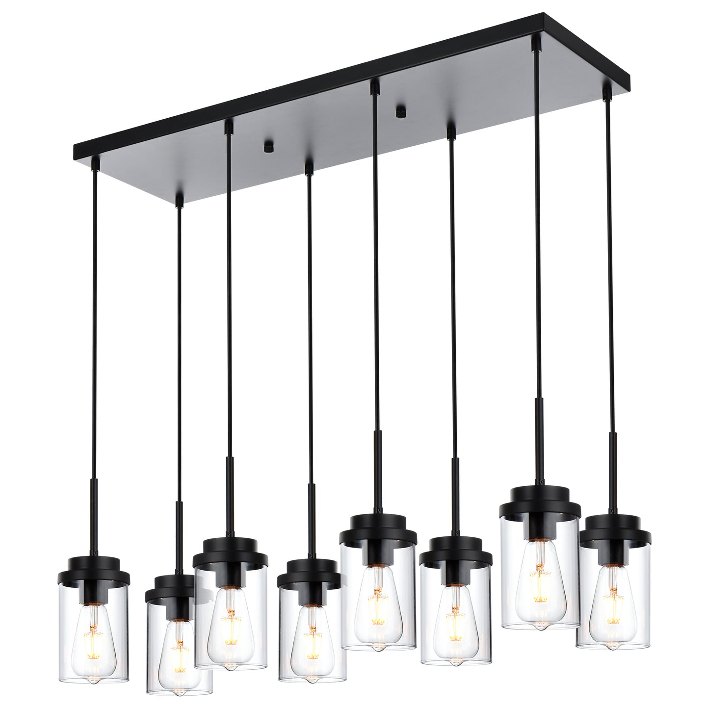 Melucee Collin Linear Kitchen Island Lighting Modern Pendant Light
