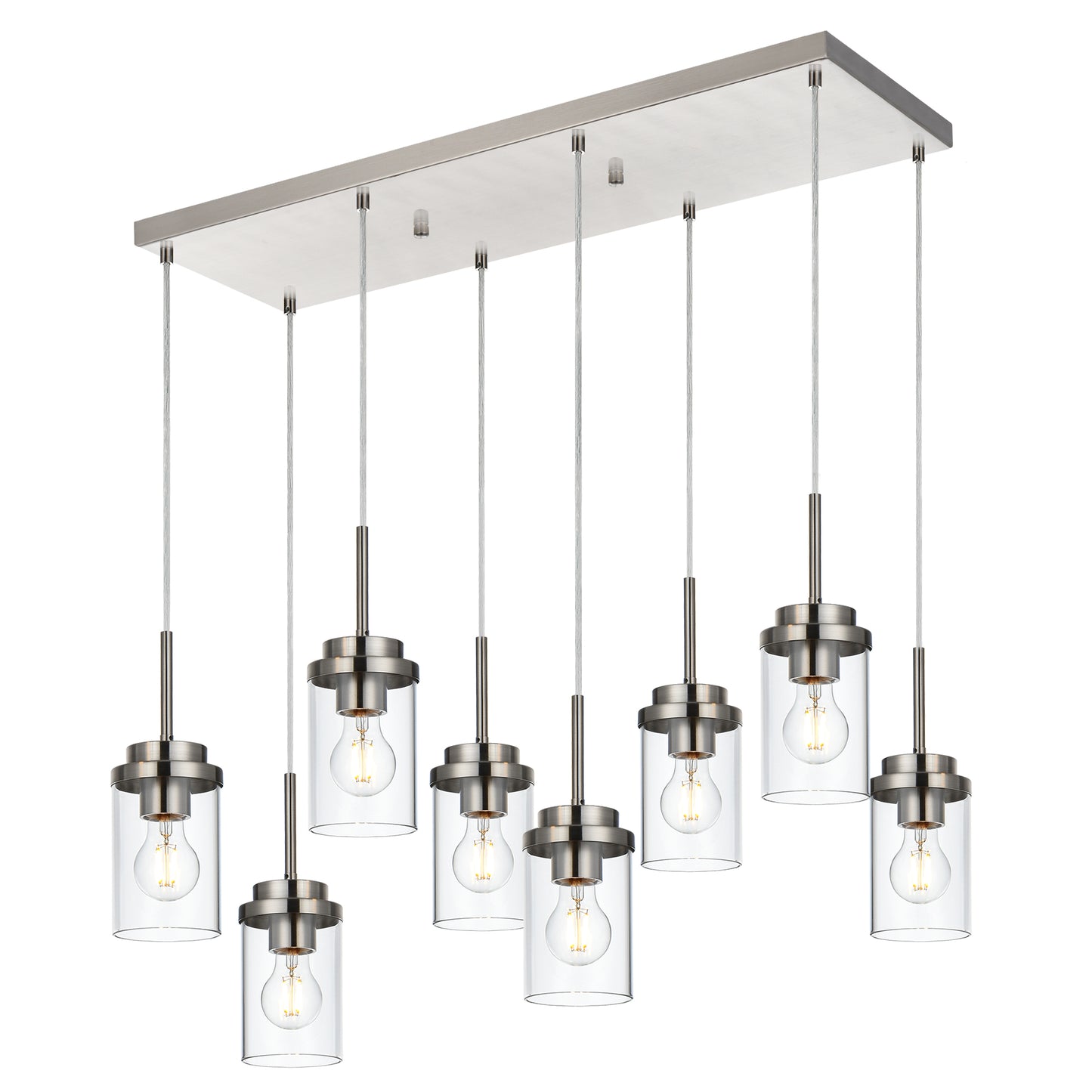 Melucee Collin Linear Kitchen Island Lighting Modern Pendant Light