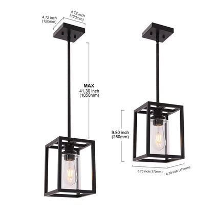 Melucee Brett Lantern Kitchen Pendant Light