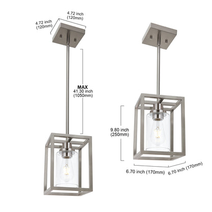 Melucee Brett Lantern Kitchen Pendant Light
