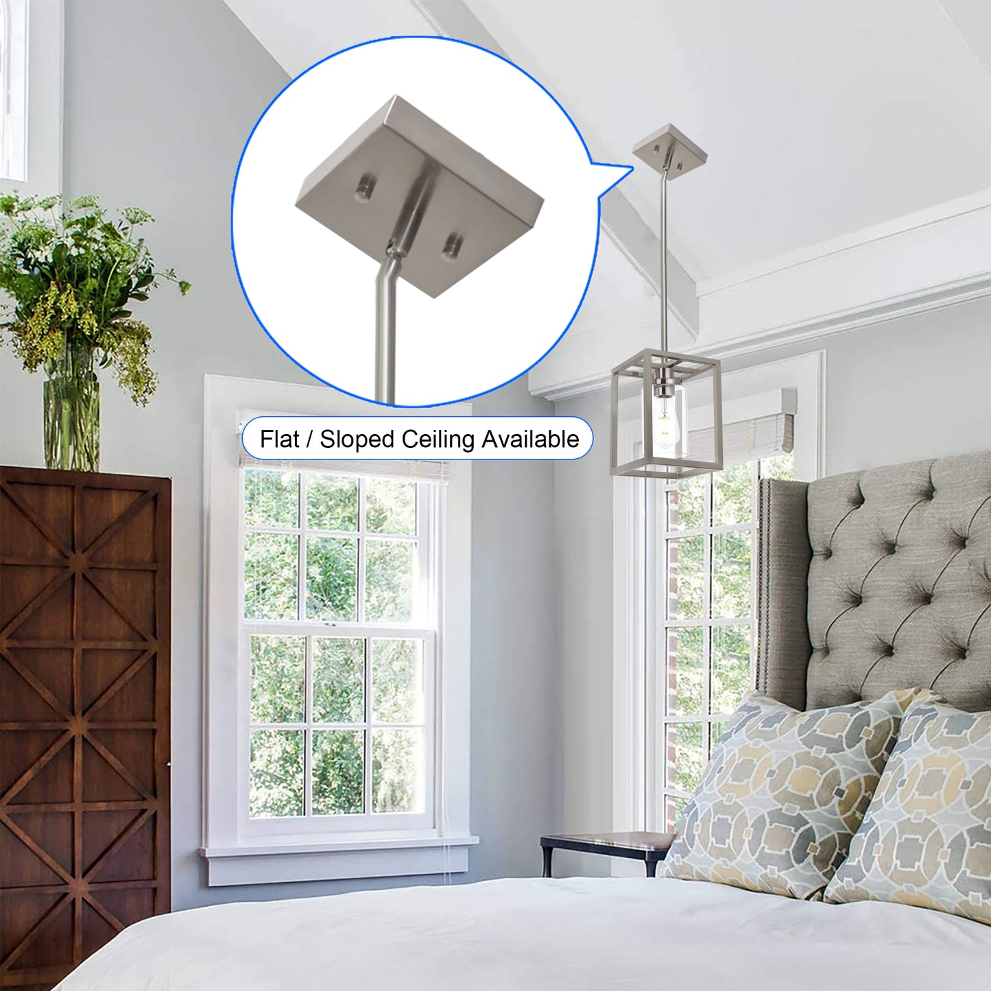 Melucee Brett Lantern Kitchen Pendant Light