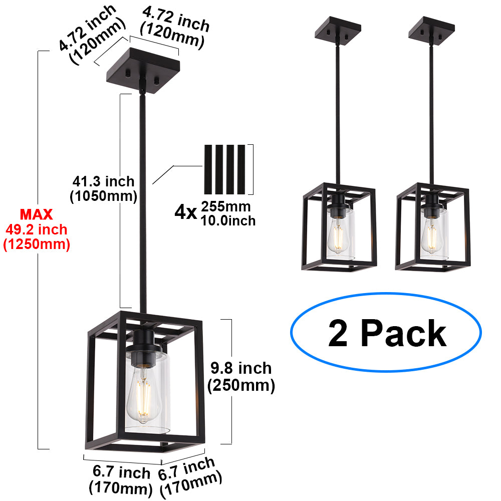 Melucee Brett Lantern Kitchen Pendant Light