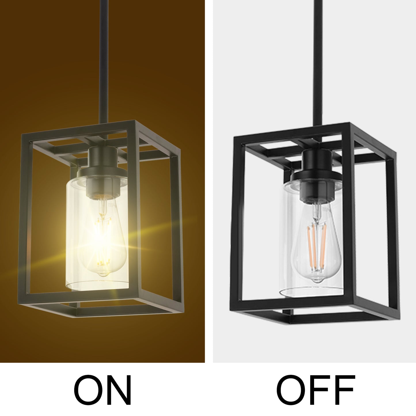 Melucee Brett Lantern Kitchen Pendant Light
