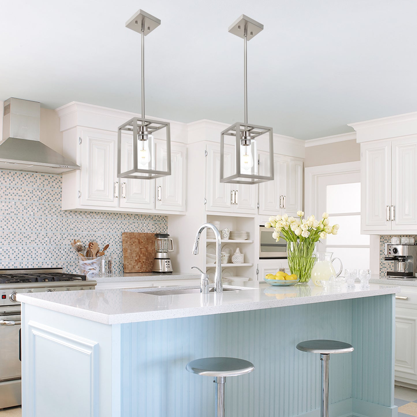 Melucee Brett Lantern Kitchen Pendant Light