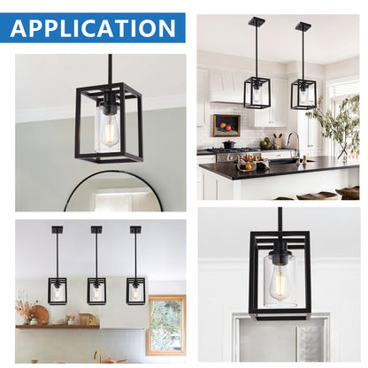 Melucee Brett Lantern Kitchen Pendant Light