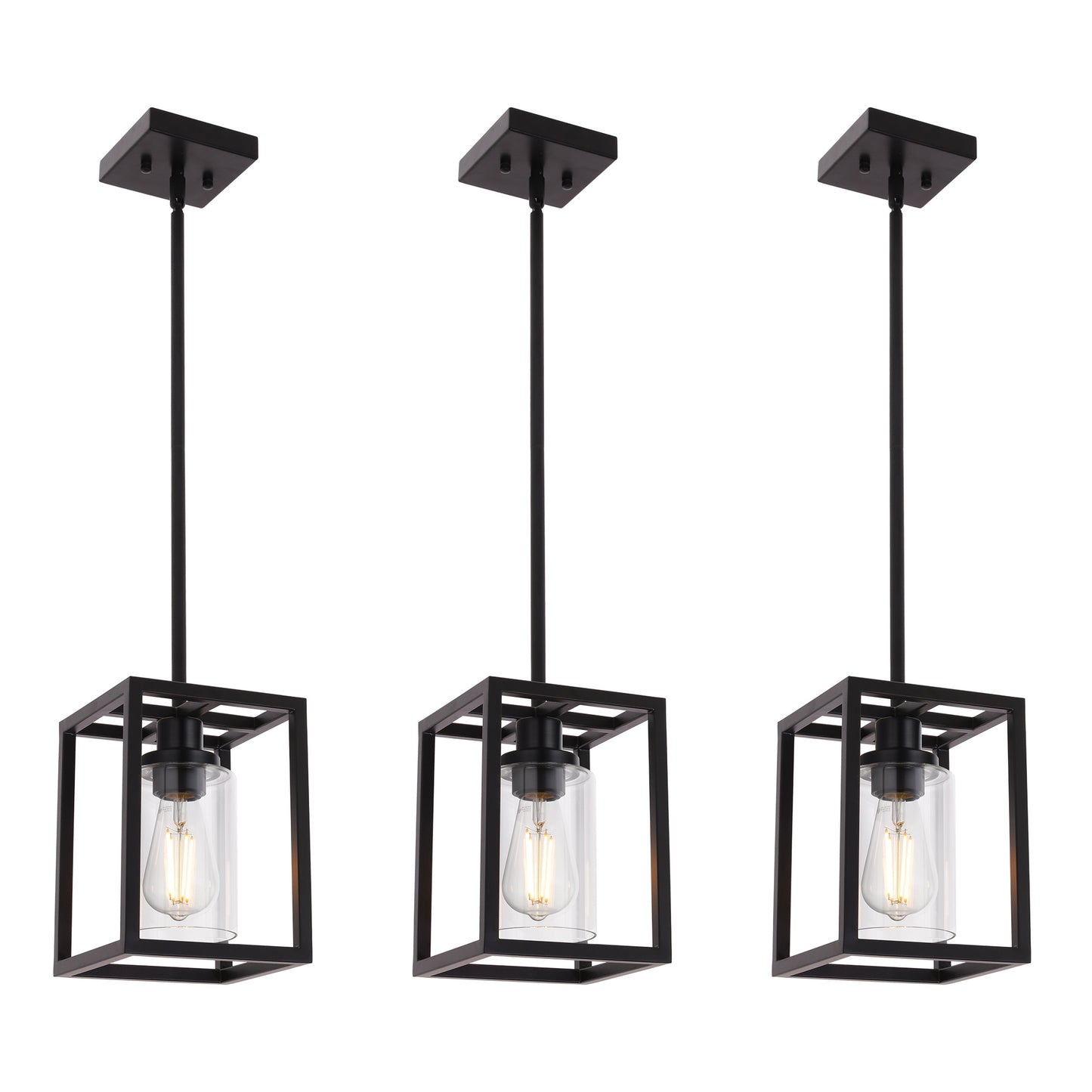 Melucee Brett Lantern Kitchen Pendant Light