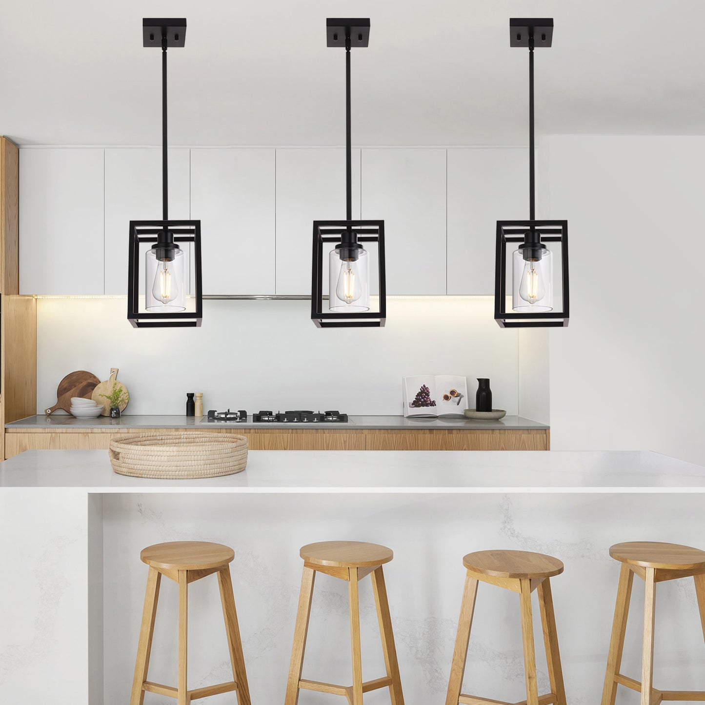 Melucee Brett Lantern Kitchen Pendant Light