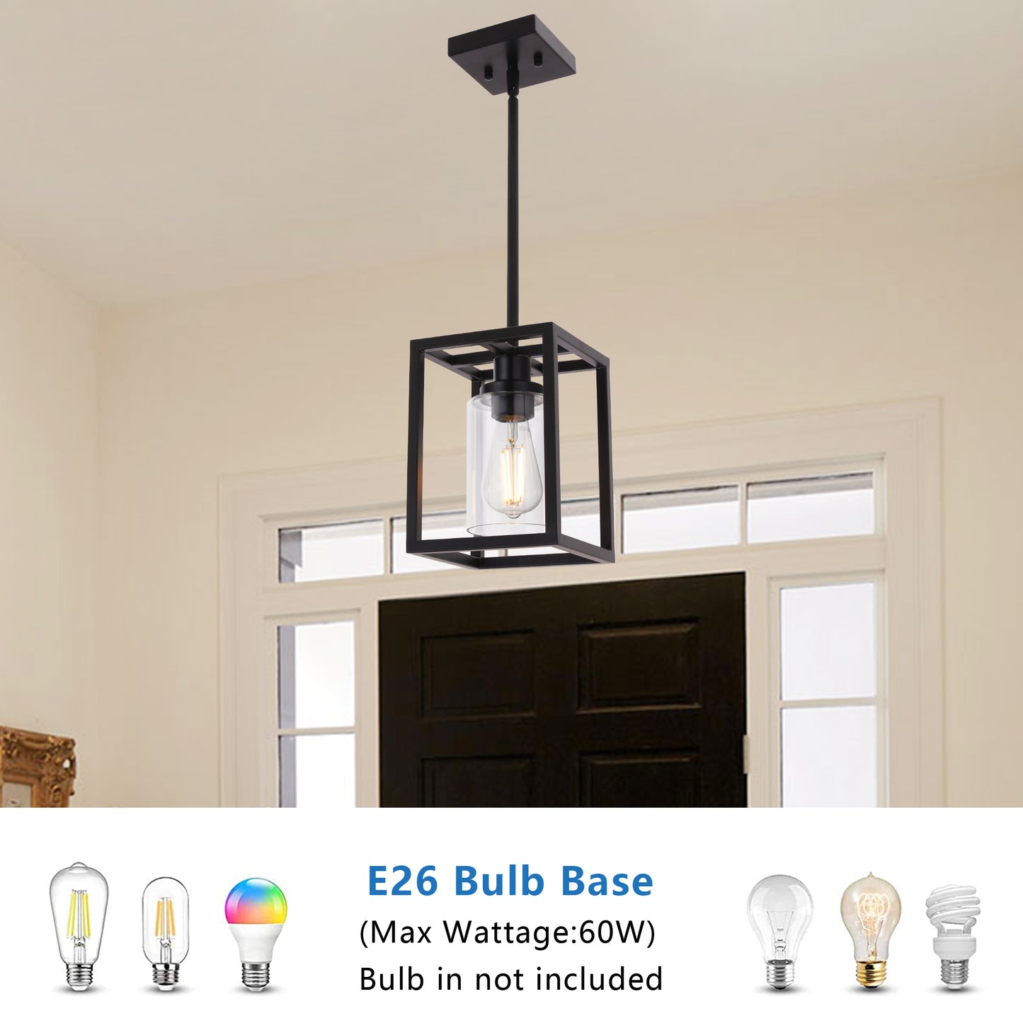 Melucee Brett Lantern Kitchen Pendant Light