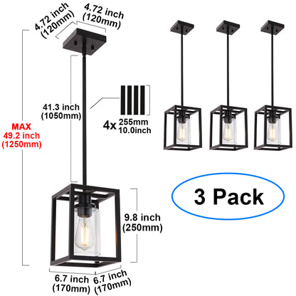 Melucee Brett Lantern Kitchen Pendant Light