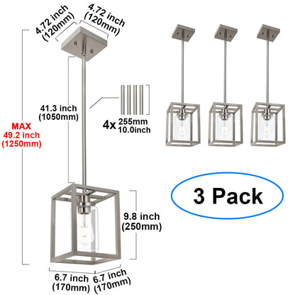 Melucee Brett Lantern Kitchen Pendant Light