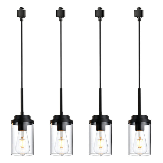 Melucee Edgar H-type Track Pendant Lights 4packs