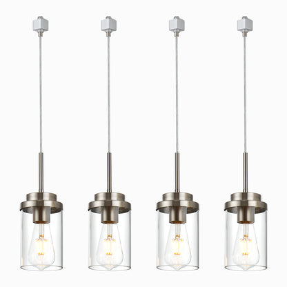 Melucee Edgar H-type Track Pendant Lights 4packs