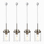 Melucee Edgar H-type Track Pendant Lights 4packs