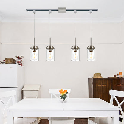 Melucee Edgar H-type Track Pendant Lights 4packs