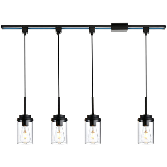 Melucee Edgar H-type Track Pendant Lights 4packs