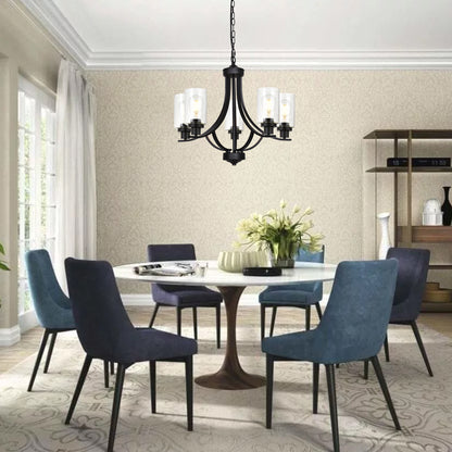 Melucee Marcus Classic Chandelier with Clear Glass Shade