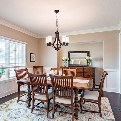 Melucee Marcus Classic Chandelier with Clear Glass Shade