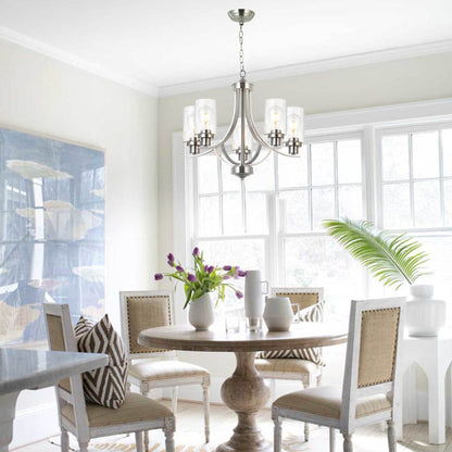 Melucee Marcus Classic Chandelier with Clear Glass Shade