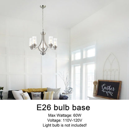 Melucee Marcus Classic Chandelier with Clear Glass Shade