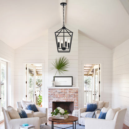 Melucee Joel Farmhouse Chandeliers, Island Lights for Kitchen E12