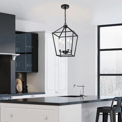 Melucee Joel Farmhouse Chandeliers, Island Lights for Kitchen E12