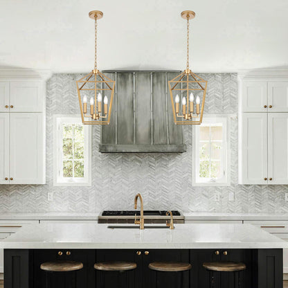 Melucee Joel Farmhouse Chandeliers, Island Lights for Kitchen E12