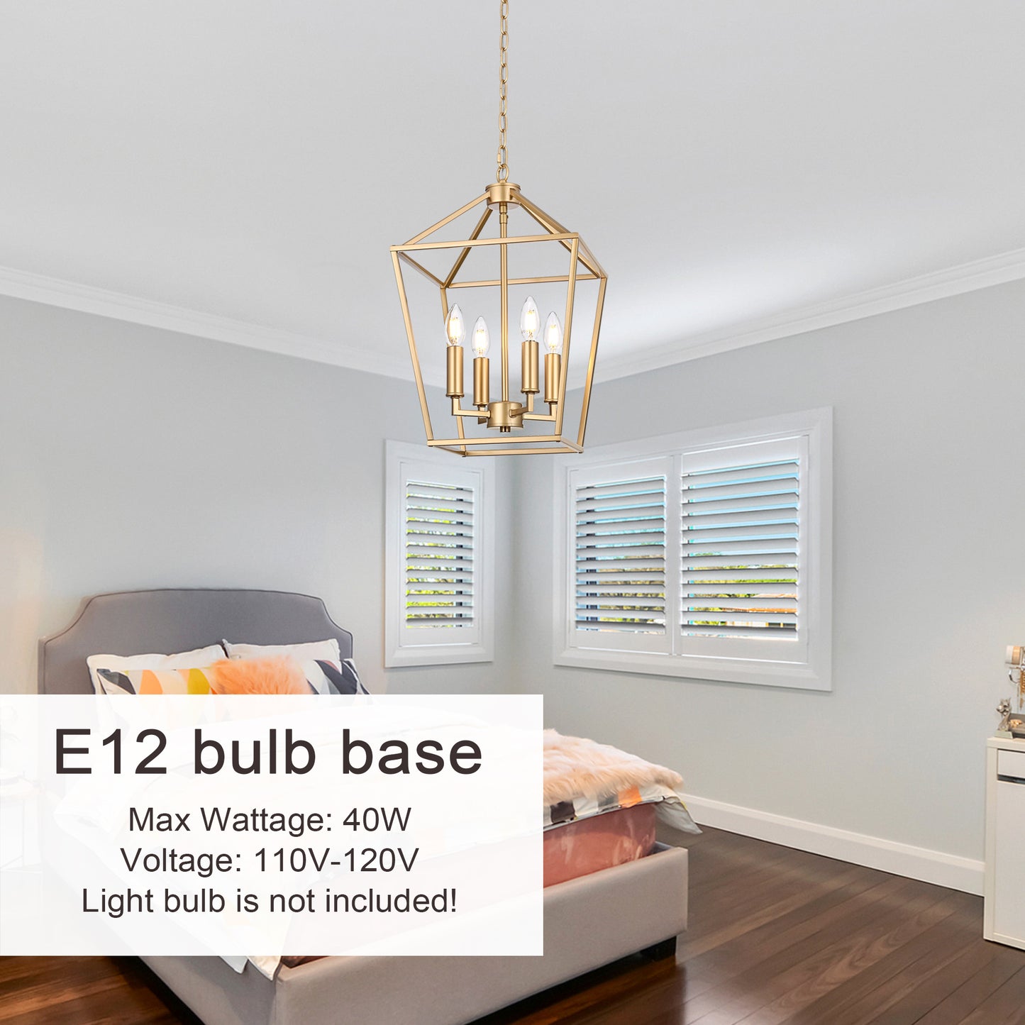 Melucee Joel Farmhouse Chandeliers, Island Lights for Kitchen E12