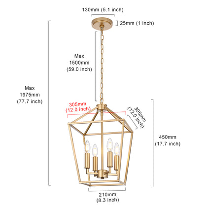Melucee Joel Farmhouse Chandeliers, Island Lights for Kitchen E12