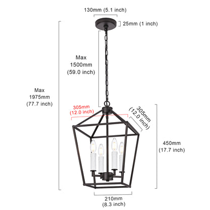 Melucee Joel Farmhouse Chandeliers, Island Lights for Kitchen E12