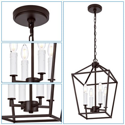 Melucee Joel Farmhouse Chandeliers, Island Lights for Kitchen E12