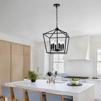 Melucee Joel Farmhouse Chandeliers, Island Lights for Kitchen E12