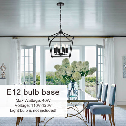 Melucee Joel Farmhouse Chandeliers, Island Lights for Kitchen E12