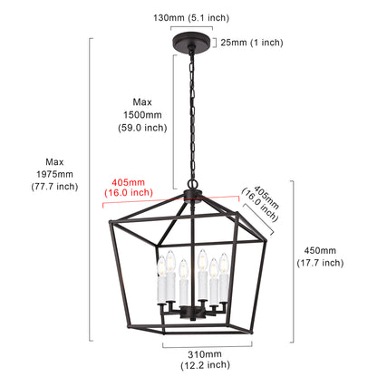 Melucee Joel Farmhouse Chandeliers, Island Lights for Kitchen E12