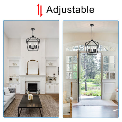 Melucee Joel Farmhouse Chandeliers, Island Lights for Kitchen E12