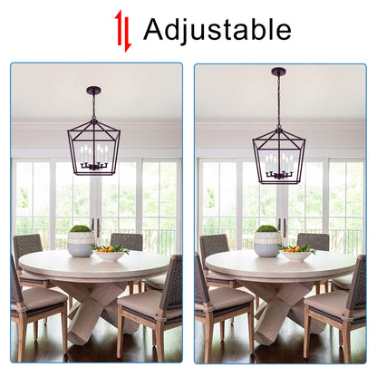 Melucee Joel Farmhouse Chandeliers, Island Lights for Kitchen E12