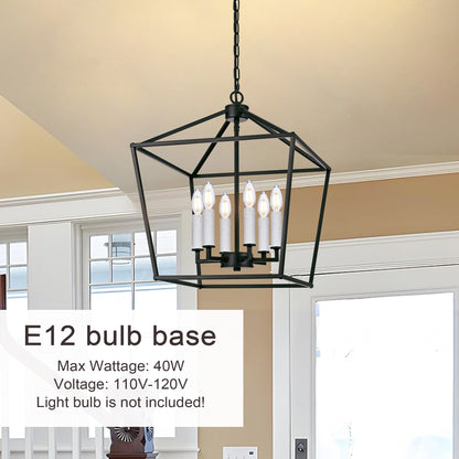 Melucee Joel Farmhouse Chandeliers, Island Lights for Kitchen E12