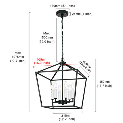 Melucee Joel Farmhouse Chandeliers, Island Lights for Kitchen E12
