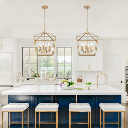 Melucee Joel Farmhouse Chandeliers, Island Lights for Kitchen E12