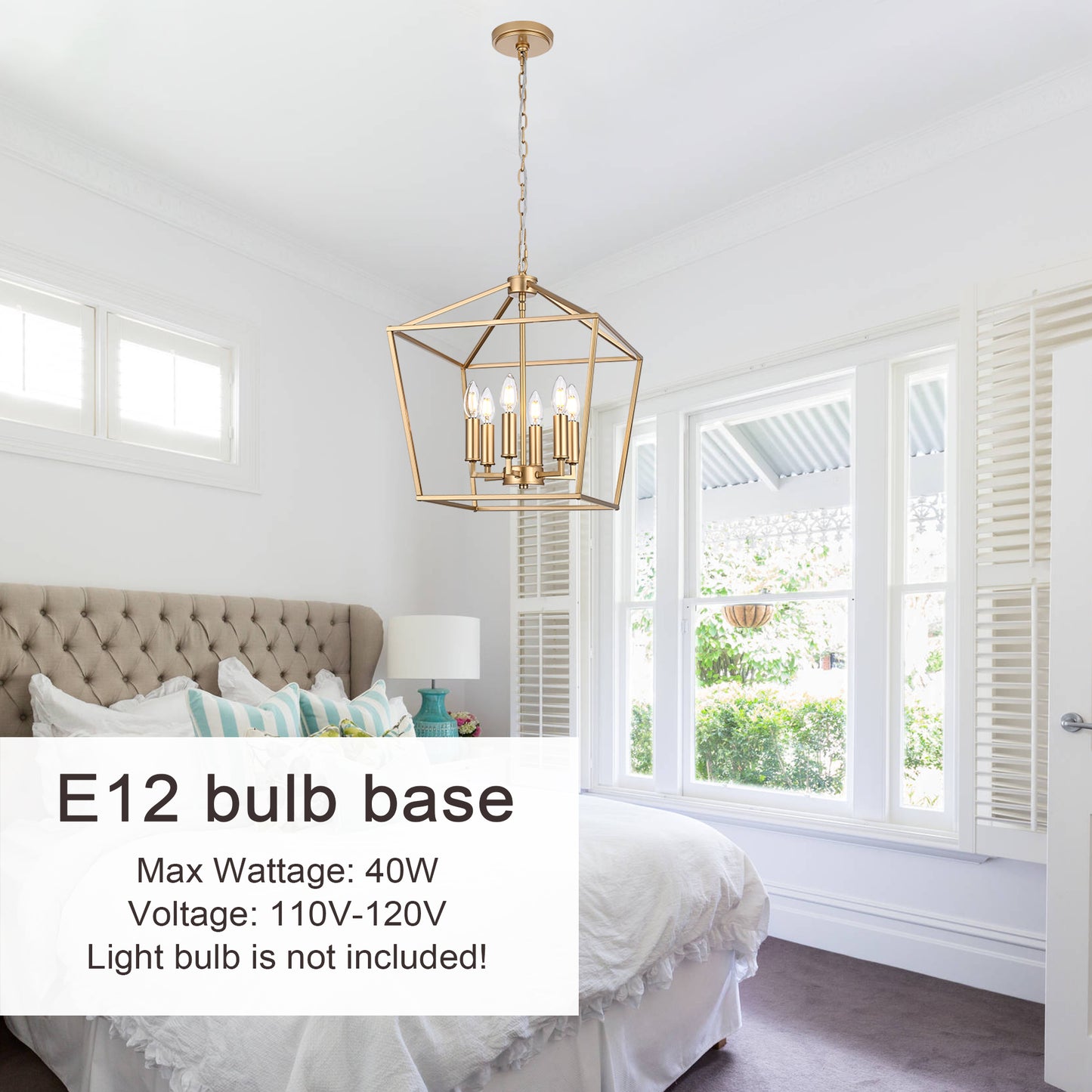 Melucee Joel Farmhouse Chandeliers, Island Lights for Kitchen E12