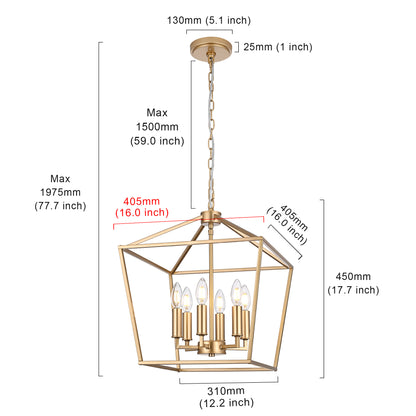 Melucee Joel Farmhouse Chandeliers, Island Lights for Kitchen E12
