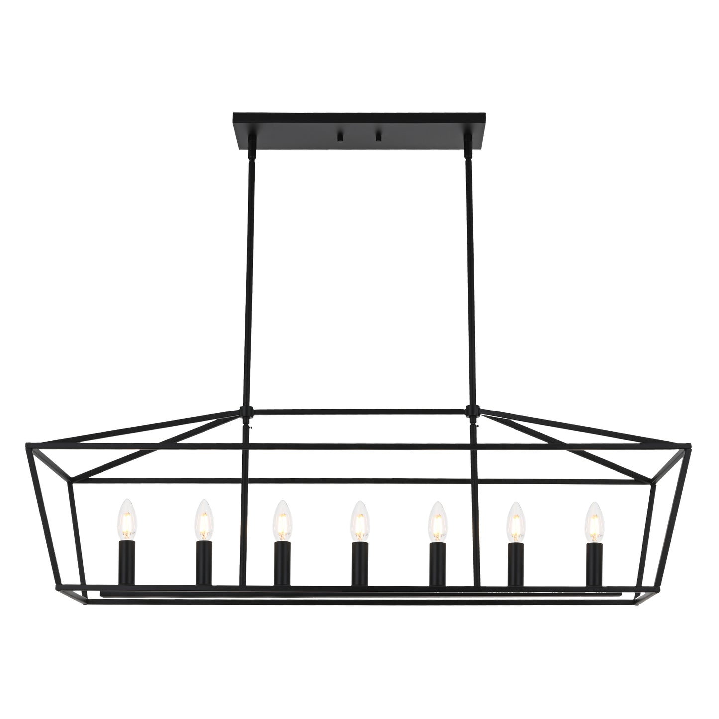 Melucee Hugo Farmhouse Chandeliers, Dining Room Light Fixtures E12 Base