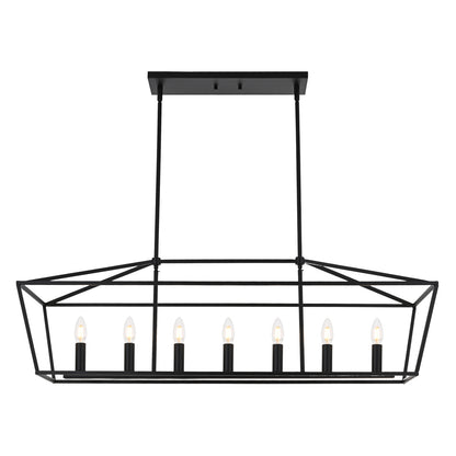 Melucee Hugo Farmhouse Chandeliers, Dining Room Light Fixtures E12 Base