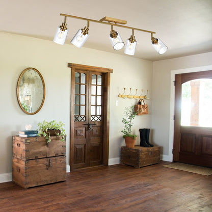 Melucee Adrian Flush Mount Ceiling Light Rotatable Track Lighting Kit