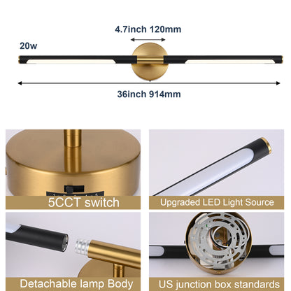 Bonlicht Saul LED Bathroom Light Fixture 12W