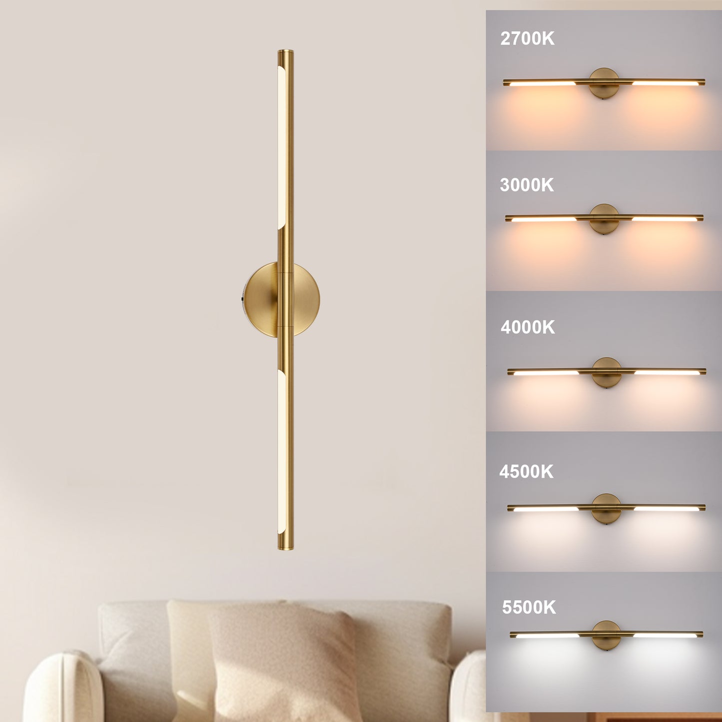 Bonlicht Saul LED Bathroom Light Fixture 12W