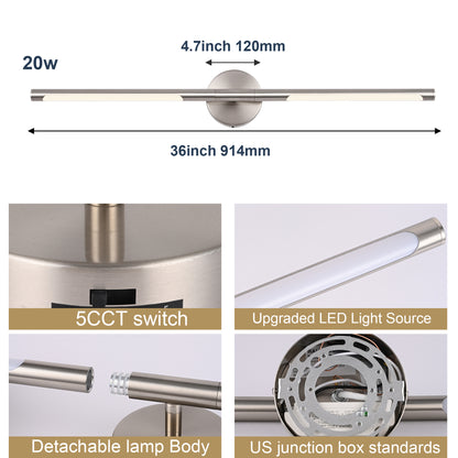 Bonlicht Saul LED Bathroom Light Fixture 12W